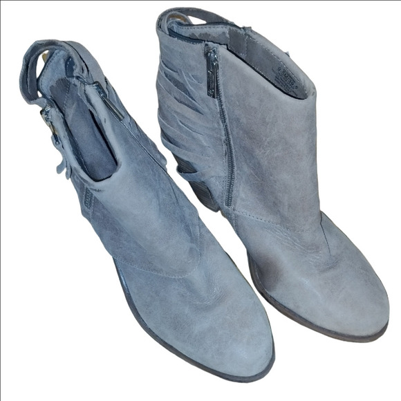 Jessica Simpson Gray Suede Ankle Booties - Picture 1 of 5